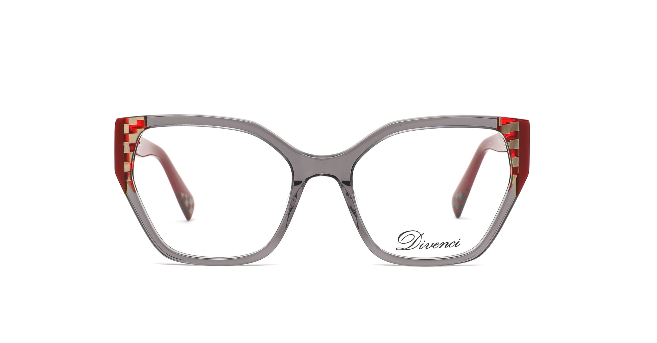 DV0168 C01 Solid Red Trans Gray